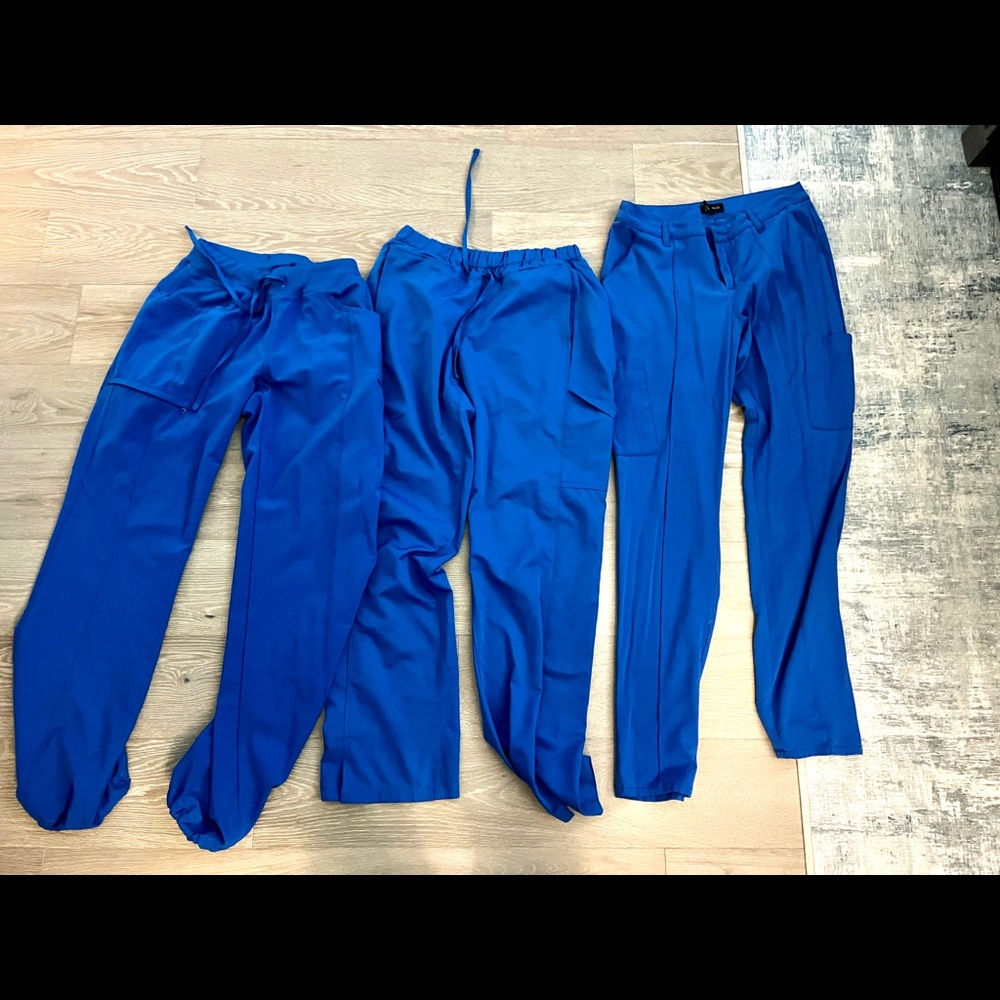 Royal blue scrub bottoms/pants (small) Lot